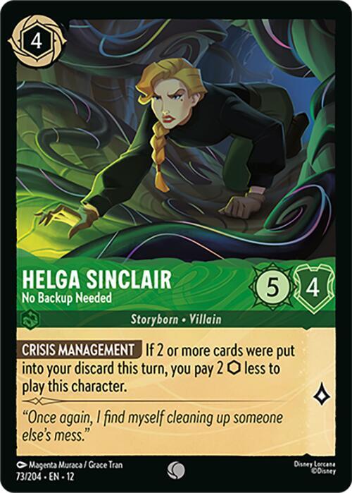 Helga Sinclair - No Backup Needed (Wilds Unknown)(12-73/204)(C)