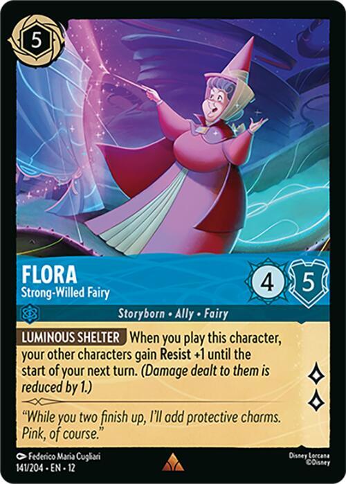 Flora - Strong-Willed Fairy (Wilds Unknown)(12-141/204)(R)