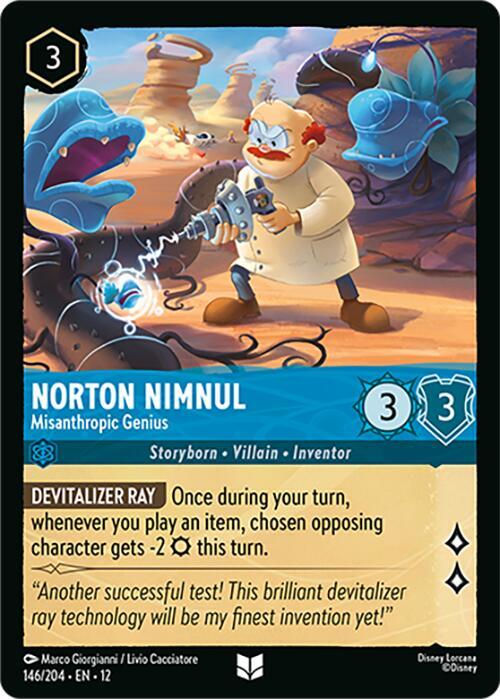 Norton Nimnul - Misanthropic Genius  [Cold Foil] (Wilds Unknown)(12-146/204)(UN)