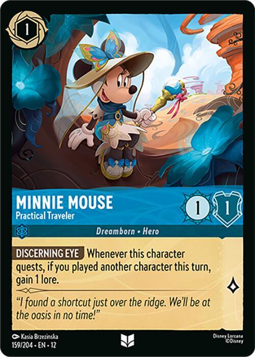 Minnie Mouse - Practical Traveler  [Cold Foil] (Wilds Unknown)(12-159/204)(UN)