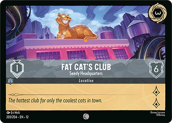 Fat Cat's Club - Seedy Headquarters  [Cold Foil] (Wilds Unknown)(12-203/204)(C)