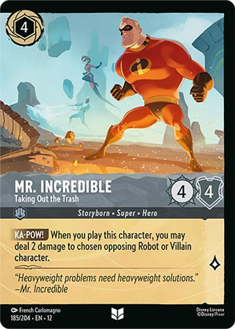 Mr. Incredible - Taking Out the Trash (Foil)  [Cold Foil] (Wilds Unknown)(12-185/204)(UN)