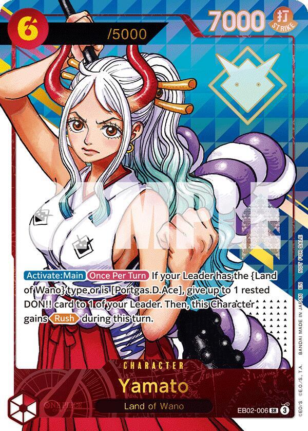 Yamato [Serial Numbered] [Foil] (One Piece Promotion Cards)(EB02-006)(SR)