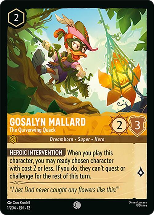 Gosalyn Mallard - The Quiverwing Quack  [Cold Foil] (Wilds Unknown)(12-1/204)(C)