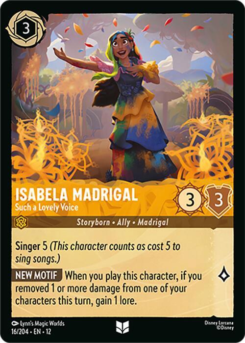 Isabela Madrigal - Such a Lovely Voice  [Cold Foil] (Wilds Unknown)(12-16/204)(UN)