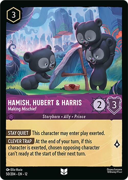 Hamish, Hubert & Harris - Making Mischief  [Cold Foil] (Wilds Unknown)(12-50/204)(UN)
