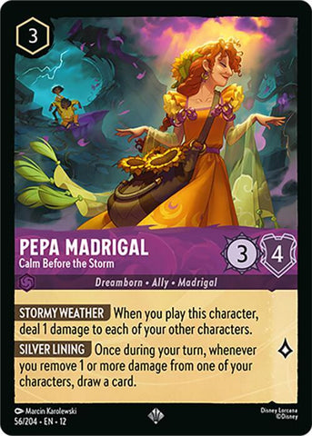 Pepa Madrigal - Calm Before the Storm  [Cold Foil] (Wilds Unknown)(12-56/204)(SR)