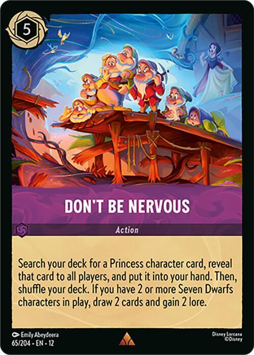 Don't Be Nervous  [Cold Foil] (Wilds Unknown)(12-65/204)(R)
