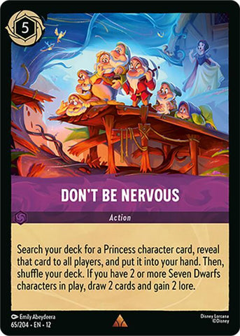 Don't Be Nervous  [Cold Foil] (Wilds Unknown)(12-65/204)(R)