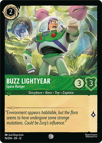 Buzz Lightyear - Space Ranger  [Cold Foil] (Wilds Unknown)(12-76/204)(C)