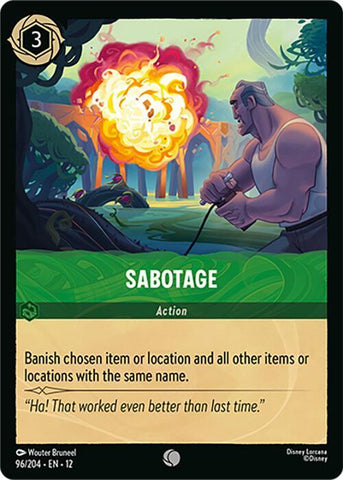 Sabotage (Wilds Unknown)(12-96/204)(C)