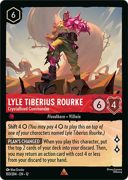 Lyle Tiberius Rourke - Crystallized Commander  [Cold Foil] (Wilds Unknown)(12-103/204)(R)