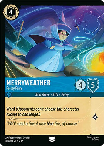 Merryweather - Feisty Fairy (Foil)  [Cold Foil] (Wilds Unknown)(12-139/204)(UN)
