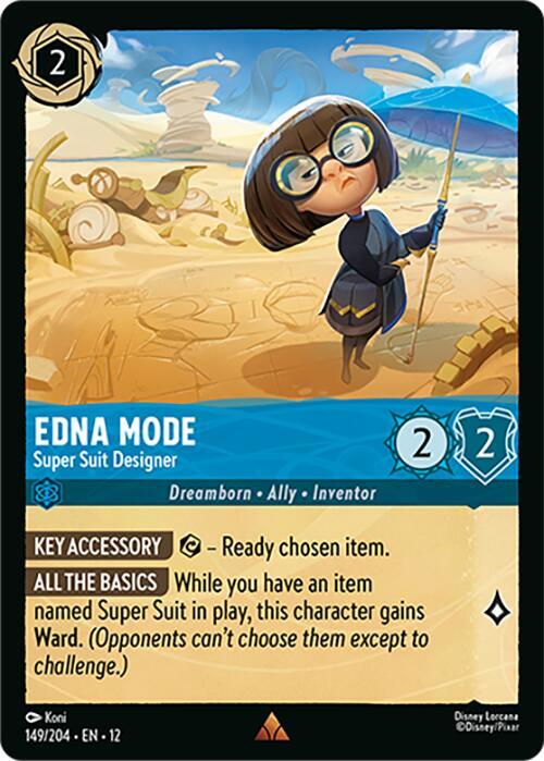 Edna Mode - Super Suit Designer  [Cold Foil] (Wilds Unknown)(12-149/204)(R)