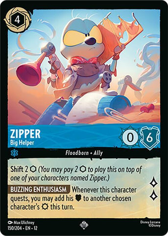 Zipper - Big Helper  [Cold Foil] (Wilds Unknown)(12-150/204)(SR)