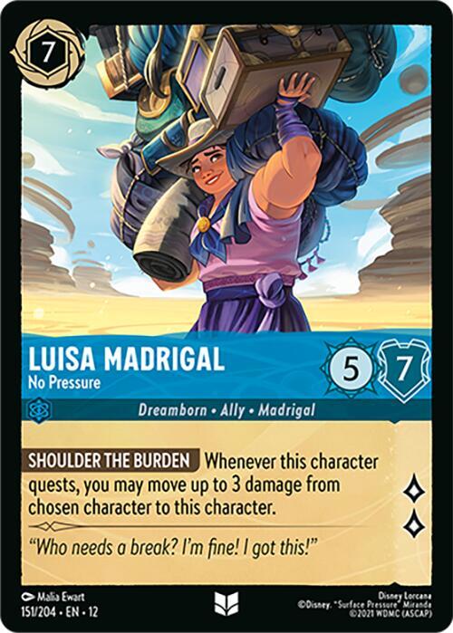 Luisa Madrigal - No Pressure  [Cold Foil] (Wilds Unknown)(12-151/204)(UN)