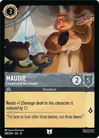 Maudie - Exasperated Nursemaid  [Cold Foil] (Wilds Unknown)(12-188/204)(UN)