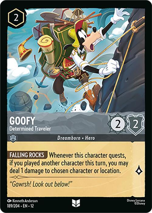 Goofy - Determined Traveler  [Cold Foil] (Wilds Unknown)(12-189/204)(UN)