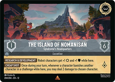 The Island of Nomanisan - Syndrome's Headquarters  [Cold Foil] (Wilds Unknown)(12-204/204)(R)