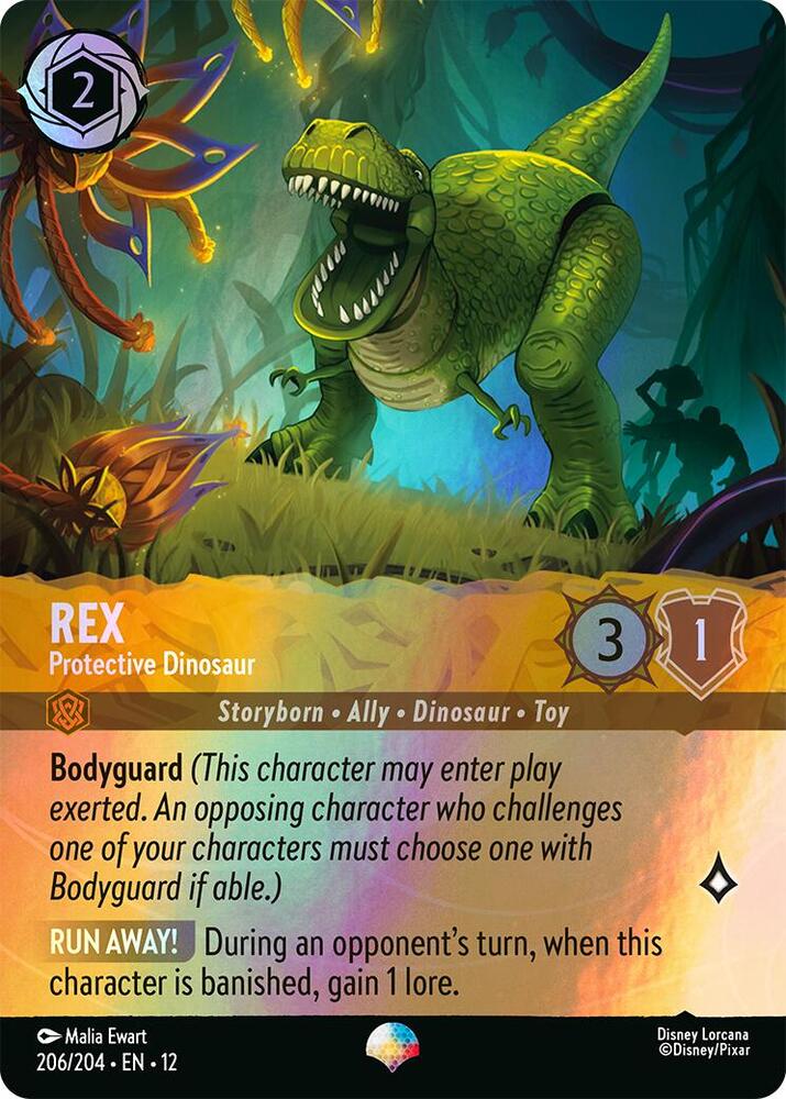 Rex - Protective Dinosaur (Epic)  [Holofoil] (Wilds Unknown)(12-206/204)(EP)