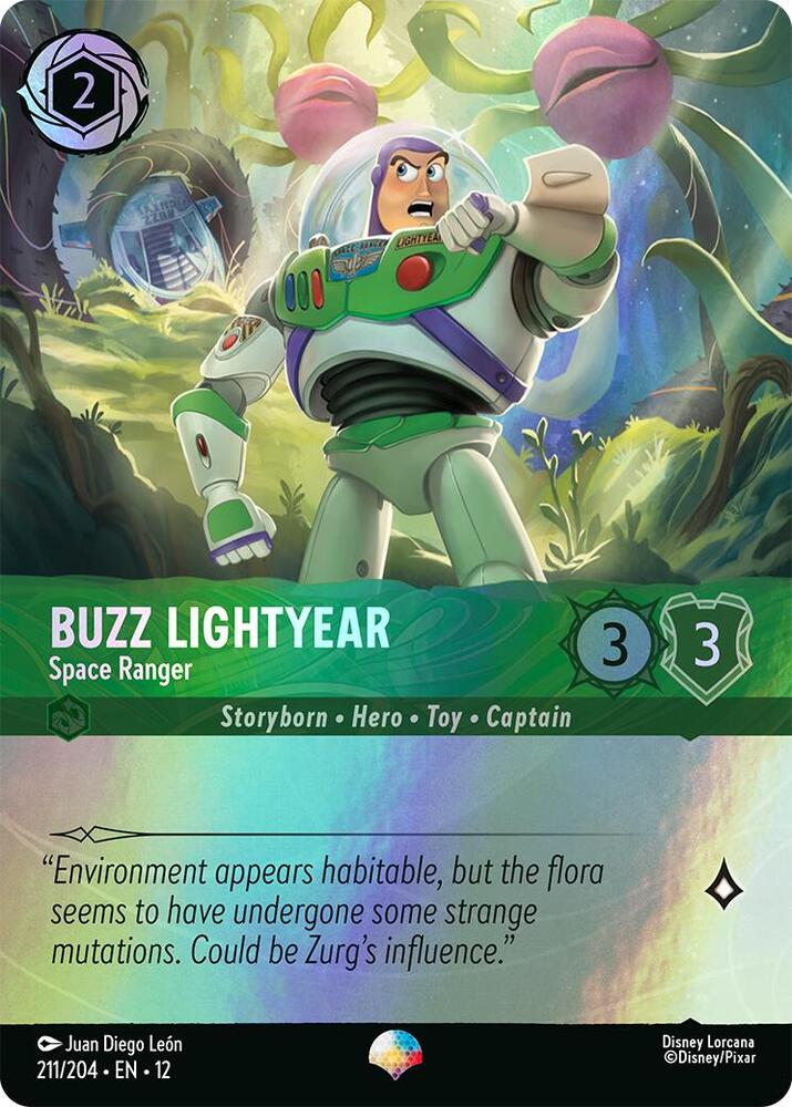 Buzz Lightyear - Space Ranger (Epic)  [Holofoil] (Wilds Unknown)(12-211/204)(EP)