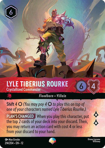 Lyle Tiberius Rourke - Crystallized Commander (Epic)  [Holofoil] (Wilds Unknown)(12-214/204)(EP)