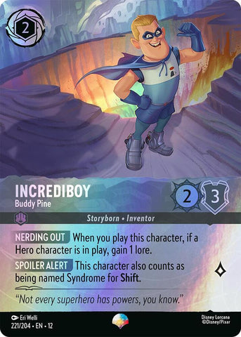Incrediboy - Buddy Pine (Epic)  [Holofoil] (Wilds Unknown)(12-221/204)(EP)