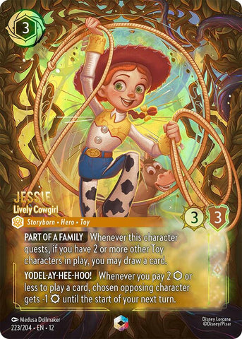 Jessie - Lively Cowgirl (Enchanted)  [Holofoil] (Wilds Unknown)(12-223/204)(EN)