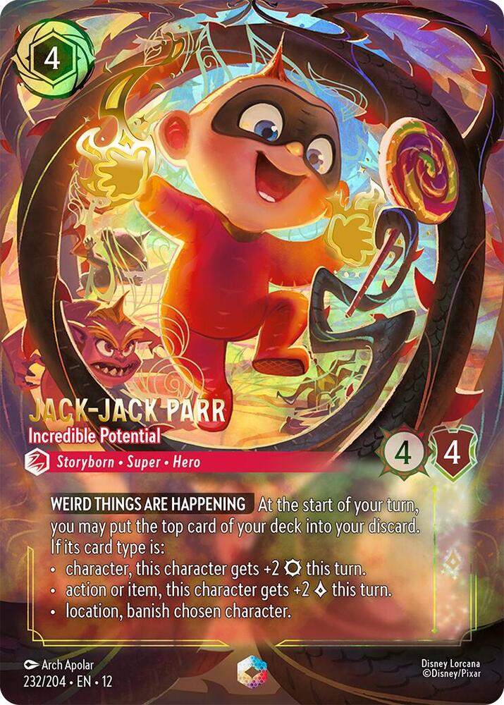 Jack-Jack Parr - Incredible Potential (Enchanted) (Wilds Unknown)(12-232/204)(EN)