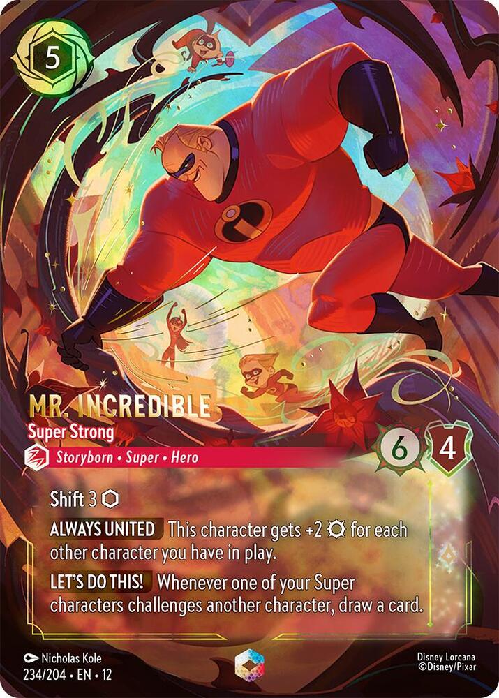 Mr. Incredible - Super Strong (Enchanted)  [Holofoil] (Wilds Unknown)(12-234/204)(EN)