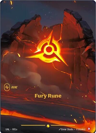 Fury Rune - Alternate Art - Foil (Unleashed)(UNL-R01a)(O/AA)