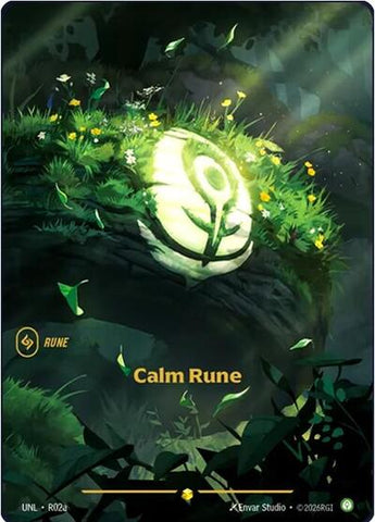 Calm Rune - Alternate Art - Foil (Unleashed)(UNL-R02a)(O/AA)