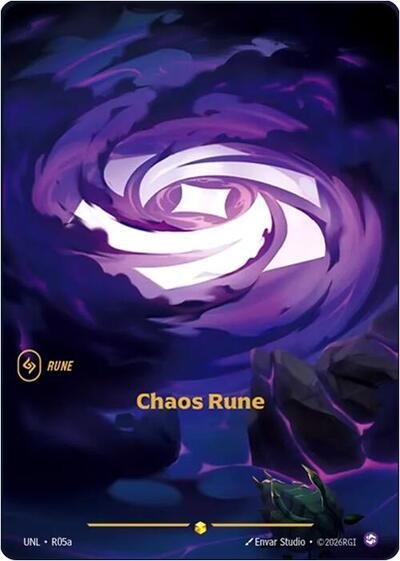 Chaos Rune - Alternate Art - Foil (Unleashed)(UNL-R05a)(O/AA)