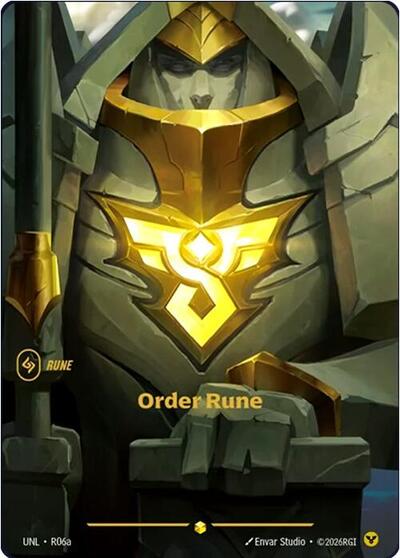 Order Rune - Alternate Art - Foil (Unleashed)(UNL-R06a)(O/AA)