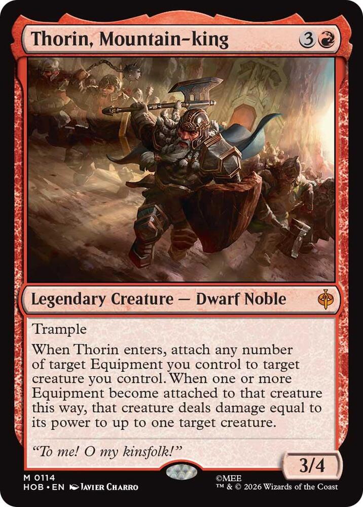 Thorin, Mountain-king [Foil] (The Hobbit)(HOB-114)(M)