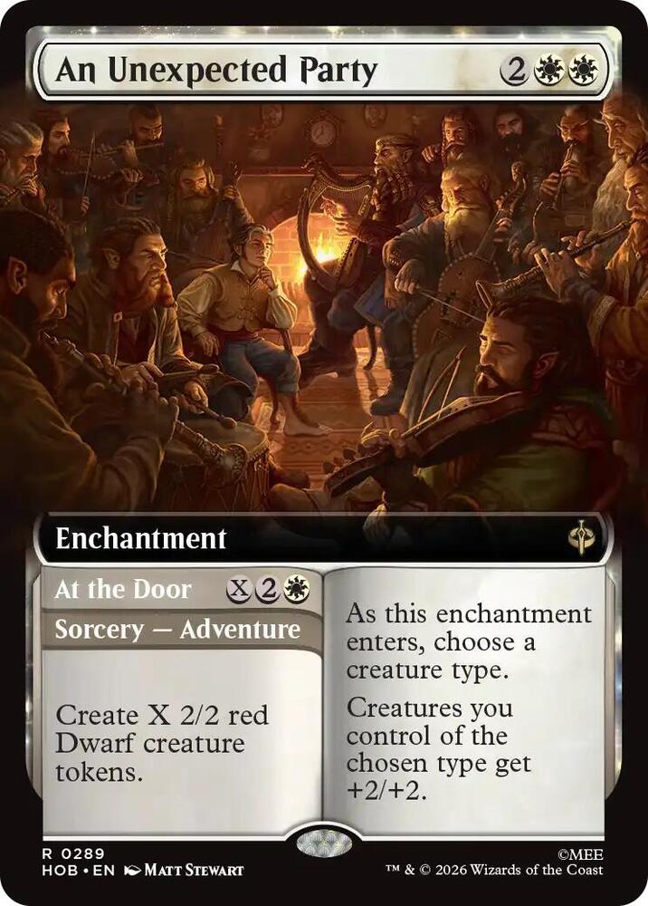 An Unexpected Party [Extended Art] [Foil] (The Hobbit)(HOB-289)(R)