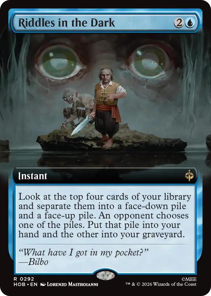 Riddles in the Dark [Extended Art] [Foil] (The Hobbit)(HOB-292)(R)