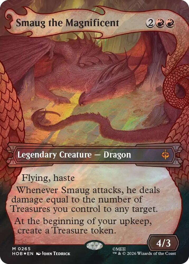 Smaug the Magnificent [Showcase] [Surge] [Foil] (The Hobbit)(HOB-265)(M)