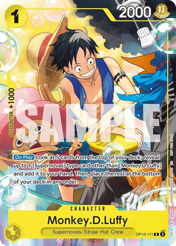 Monkey.D.Luffy [Welcome Pack 2026 Vol.1] (One Piece Promotion Cards)(OP10-111)(R)