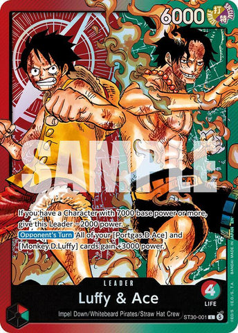 Luffy & Ace - Foil (Starter Deck 30 EX: Luffy & Ace)(ST30-001)(L)