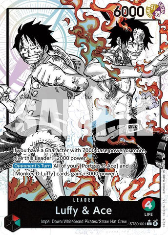 Luffy & Ace (Parallel) - Foil (Starter Deck 30 EX: Luffy & Ace)(ST30-001)(L)