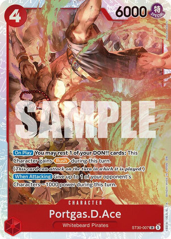 Portgas.D.Ace (007) - Foil (Starter Deck 30 EX: Luffy & Ace)(ST30-007)(SR)