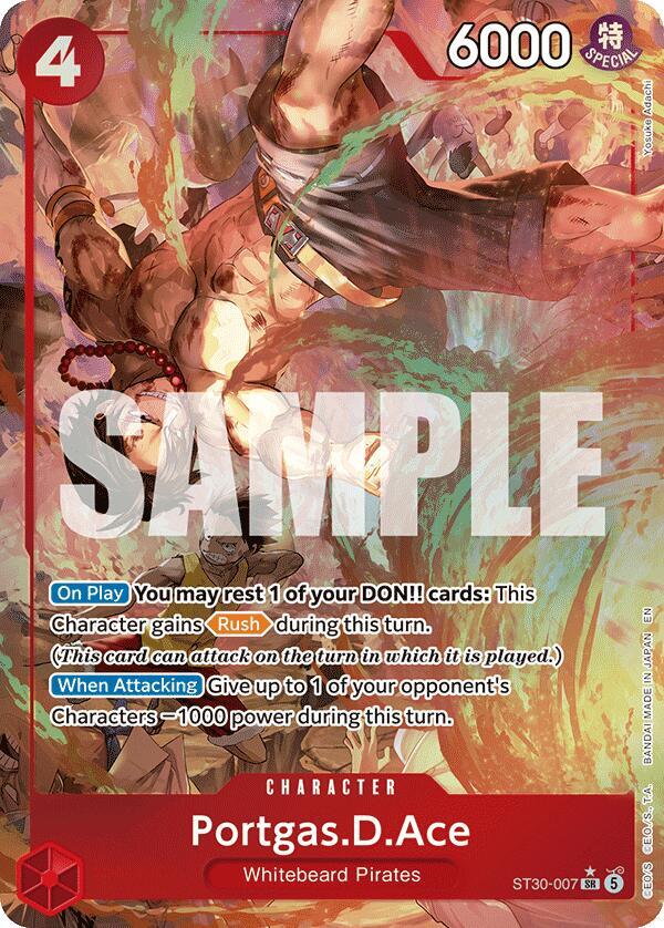 Portgas.D.Ace (007) (Parallel) - Foil (Starter Deck 30 EX: Luffy & Ace)(ST30-007)(SR)