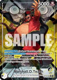 Marshall.D.Teach (080) - Alternate Art - Foil (The Time of Battle)(OP16-080)(L)