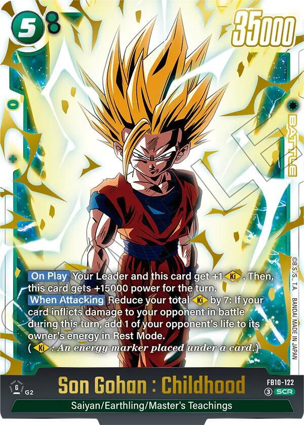 Son Gohan : Childhood [122] [Foil] (FB10-122)(SCR)