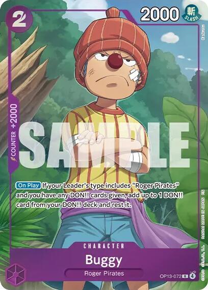 Buggy [Premium Card Collection -Best Selection Vol. 6-] [Foil] (One Piece Promotion Cards)(OP13-072)(R)