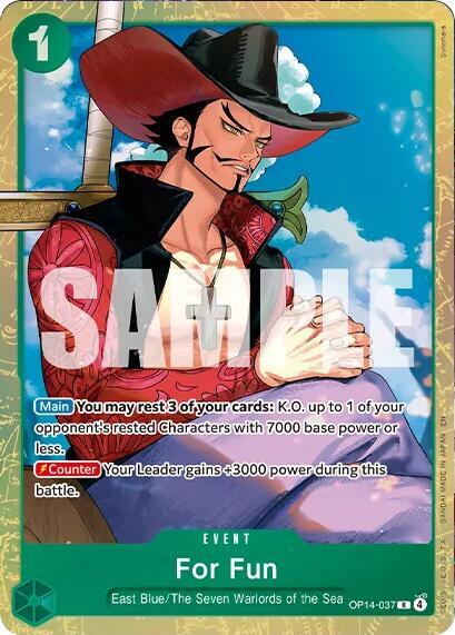 For Fun [Premium Card Collection -Best Selection Vol. 6-] [Foil] (One Piece Promotion Cards)(OP14-037)(R)