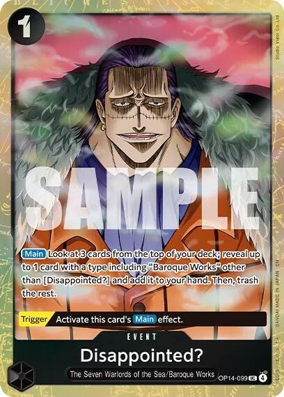 Disappointed? [Premium Card Collection -Best Selection Vol. 6-] [Foil] (One Piece Promotion Cards)(OP14-099)(UC)