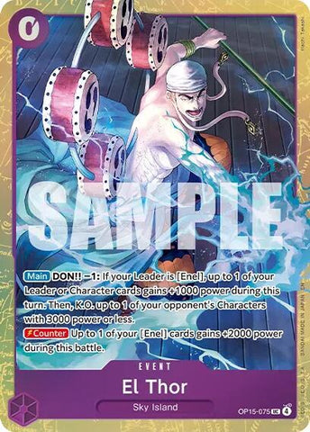 El Thor [Premium Card Collection -Best Selection Vol. 6-] [Foil] (One Piece Promotion Cards)(OP15-075)(UC)