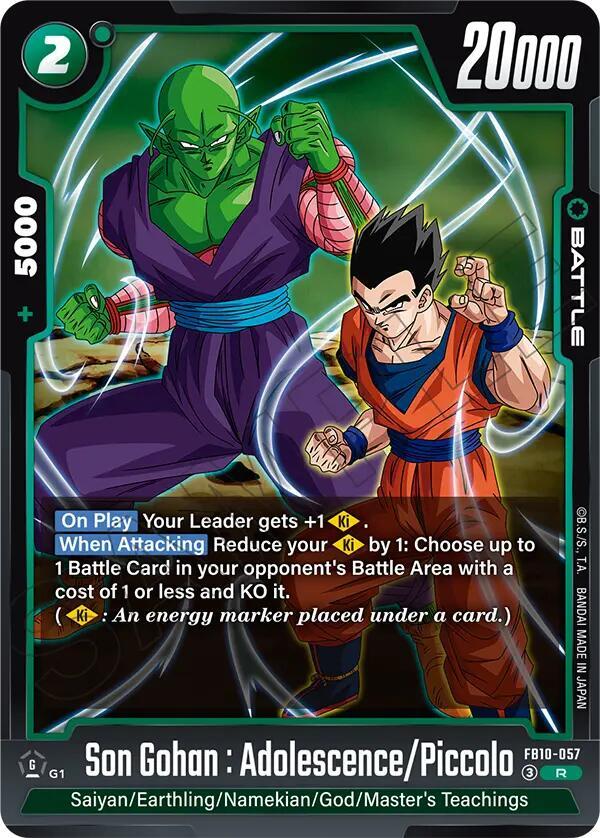 Son Gohan : Adolescence/Piccolo [Foil] (FB10-057)(R)